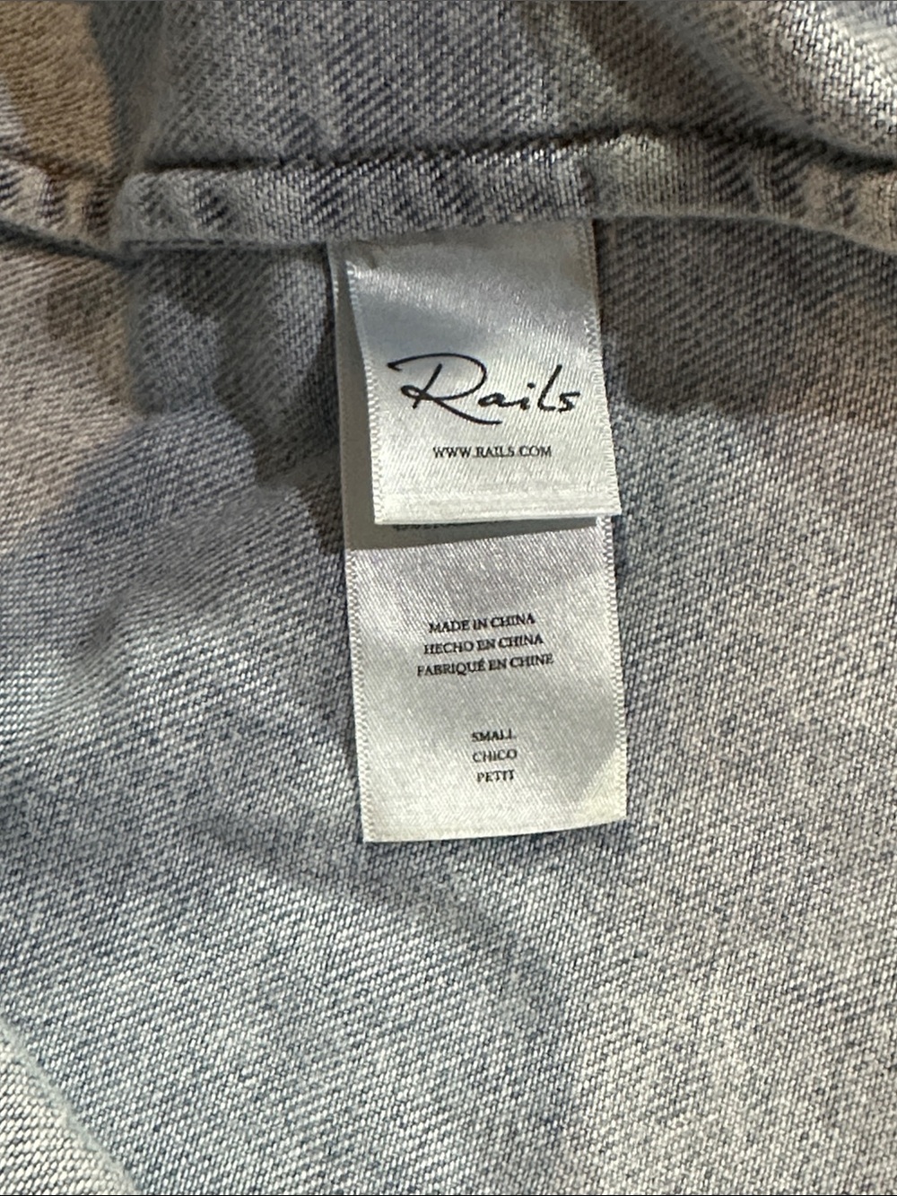 Rails Lila Chambray Denim Tiered Flounce Dress | Faded Indigo - Picture 15 of 16